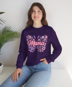 Mama Butterfly Floral Sweatshirt