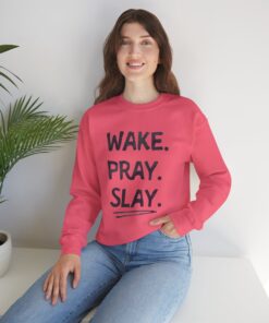 Wake Pray Slay Crewneck Sweatshirt