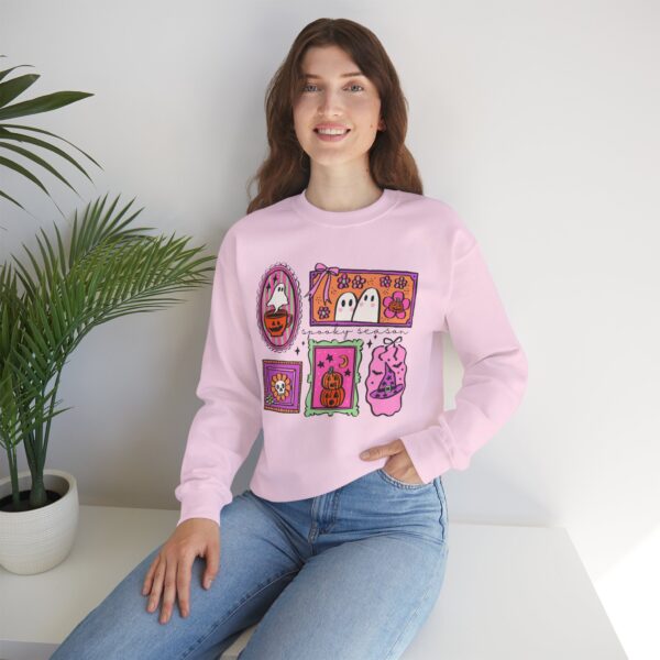 Spooky Season Gallery - Cute Halloween T-Shirt | Kawaii Pastel Ghost & Pumpkin Design - Image 4