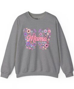 Alternative view of Mama Butterfly Floral Sweatshirt