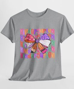 Alternative view of Kindergarten Teacher Pencil Bow T-Shirt