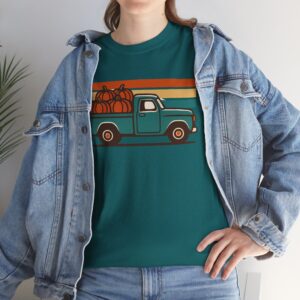 Vintage Pumpkin Truck T-Shirt - Perfect Fall Shirt for Autumn Fashion