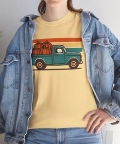 Alternative view of Vintage Pumpkin Truck T-Shirt - Perfect Fall Shirt for Autumn Fashion