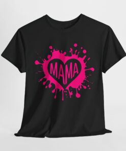 Alternative view of Splash Heart MAMA T-shirt | Matching Mini Available