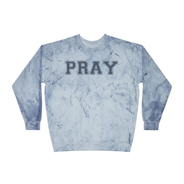 Pray Color on Color Sweatshirt | Cozy and stylish Color blasted sweatshirt - Image 5