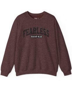 Alternative view of Fearless - Isaiah 41:10 Inspirational Sweatshirt Apparel