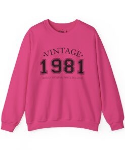 Vintage 1981 Sweatshirt | Custom Year Vintage Mostly Original Parts