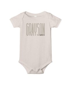 Alternative view of Personalized Baby Boy Bodysuit