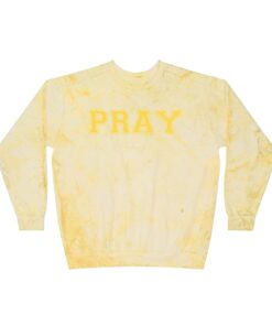 Alternative view of Pray Color on Color Sweatshirt | Cozy and stylish Color blasted sweatshirt