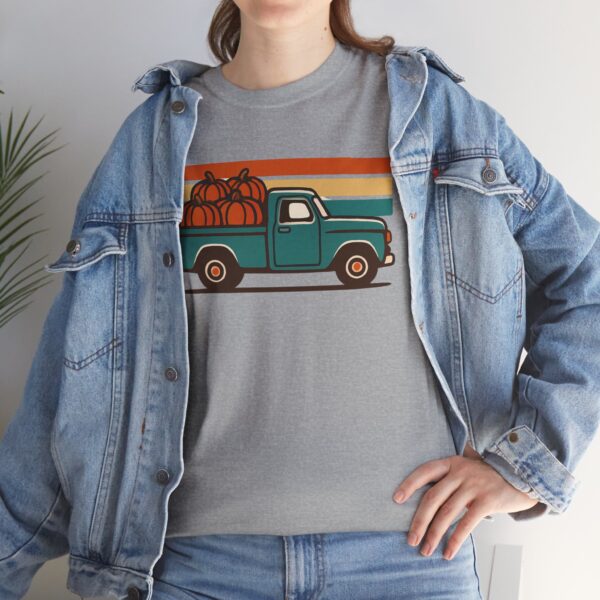 Vintage Pumpkin Truck T-Shirt - Perfect Fall Shirt for Autumn Fashion - Image 3