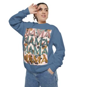 Trendy Leopard Print Mama Sweatshirt