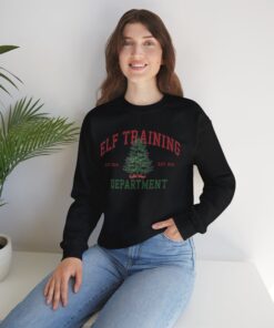 Alternative view of Elf Training Department Crewneck Sweatshirt