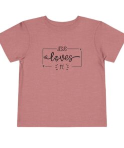Alternative view of Jesus Loves Me Toddler T-Shirt