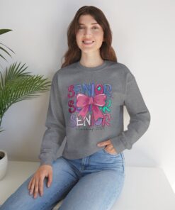 Senior Class of 2025 Sweatshirt with Bow Design Graduation Gift Girl Graduation