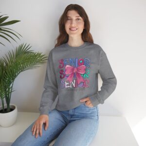 Senior Class of 2025 Sweatshirt with Bow Design Graduation Gift Girl Graduation
