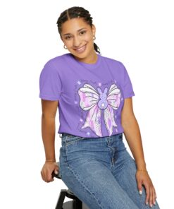 Happy Easter Bunny Bow T-Shirt – Paint Swatch Style