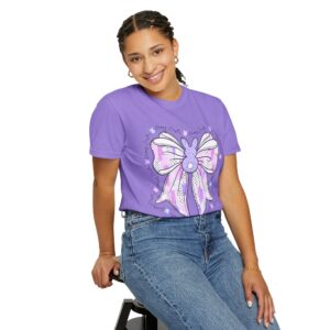 Happy Easter Bunny Bow T-Shirt – Paint Swatch Style