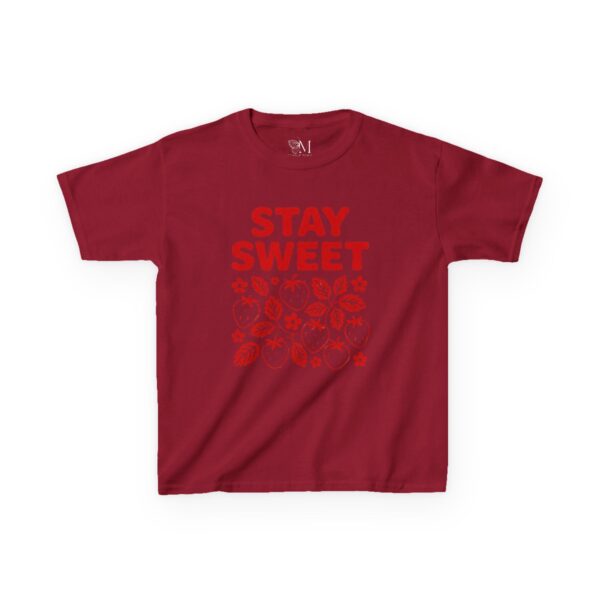 Stay Sweet Strawberry Kids T-Shirt - Image 2