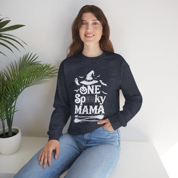 One Spooky Mama Halloween Sweatshirt - Cute Mom Halloween Shirt - Image 4