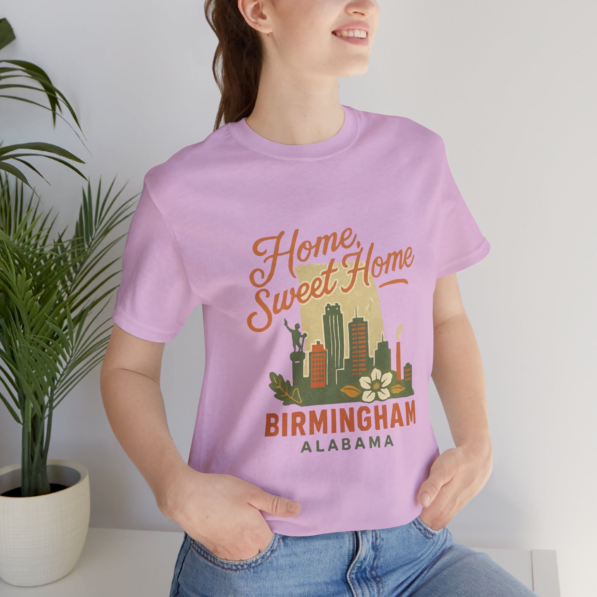 Vintage Home Sweet Home Birmingham Alabama T-Shirt | Retro Southern Style Tee | Alabama Pride Gift - Image 5