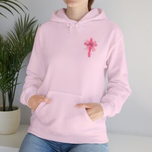 Love Like Jesus Pink Hoodie - Coquette Bow Christian Sweatshirt for Girls & Women