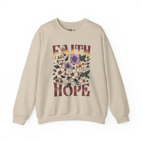 Floral Faith Hope Sweatshirt - Image 2