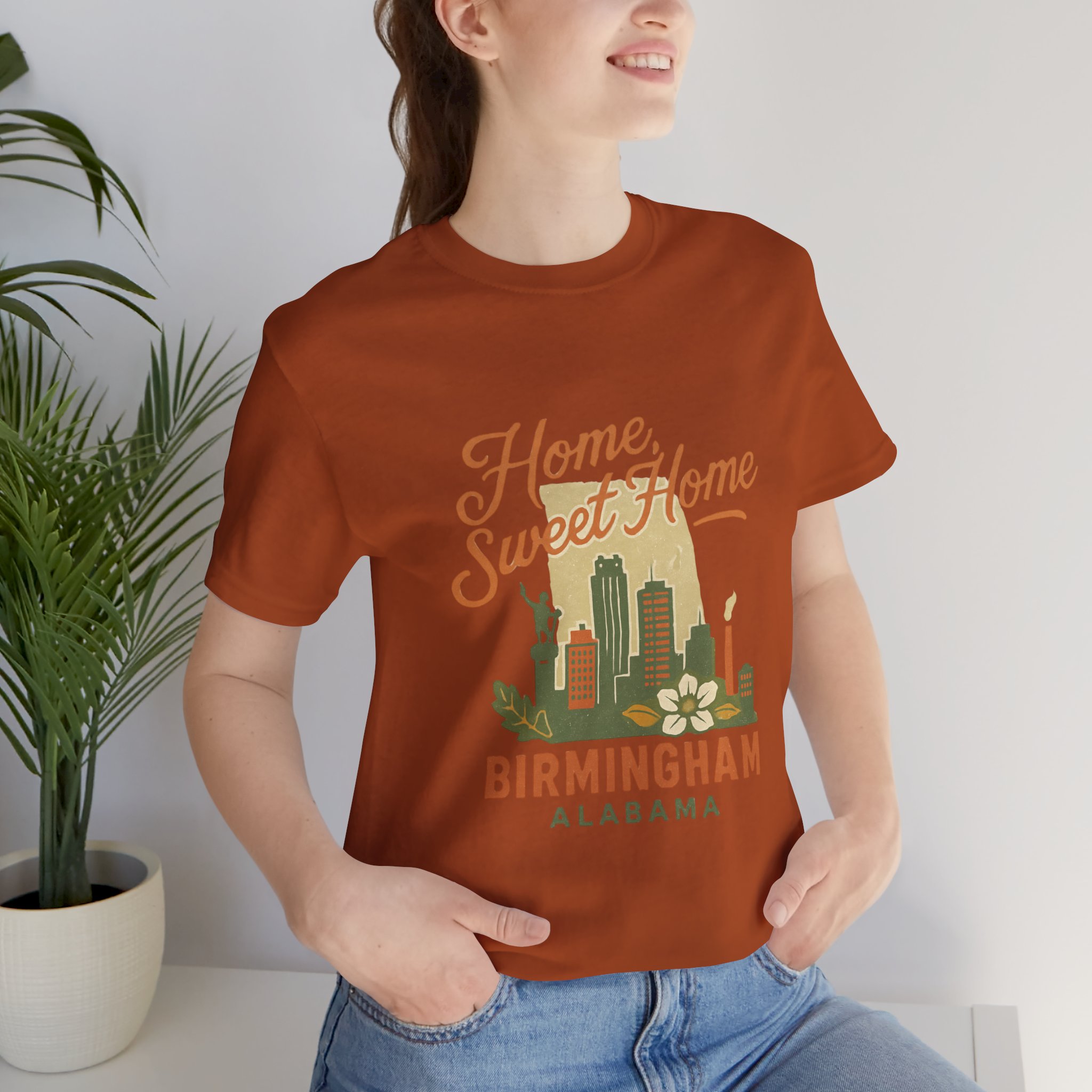 Vintage Home Sweet Home Birmingham Alabama T-Shirt | Retro Southern Style Tee | Alabama Pride Gift - Image 4