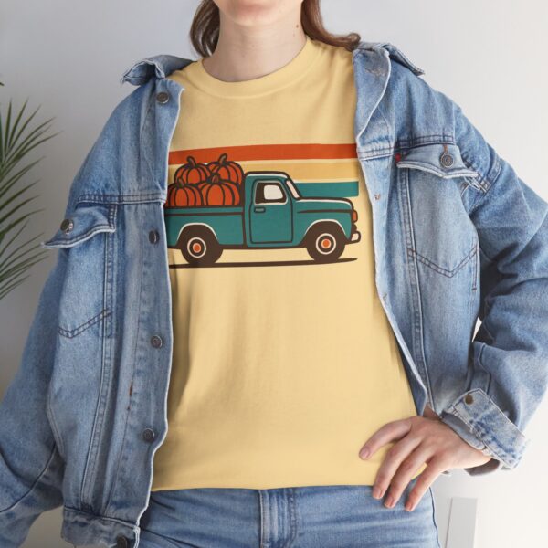 Vintage Pumpkin Truck T-Shirt - Perfect Fall Shirt for Autumn Fashion - Image 2