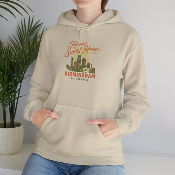 Vintage Home Sweet Home Birmingham Alabama Hoodie | Retro Southern Style Hooded Sweatshirt | Cozy Alabama Pride Gift