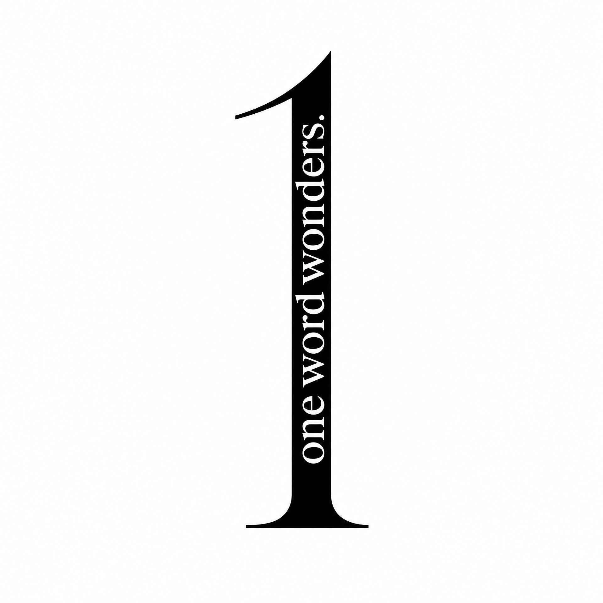 one word wonders. logo